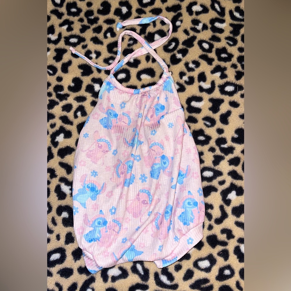 Stitch halter romper
